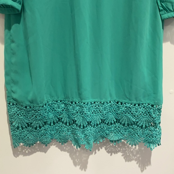 Sequin Hearts Green Midi Dress Size 5 - Picture 4 of 5